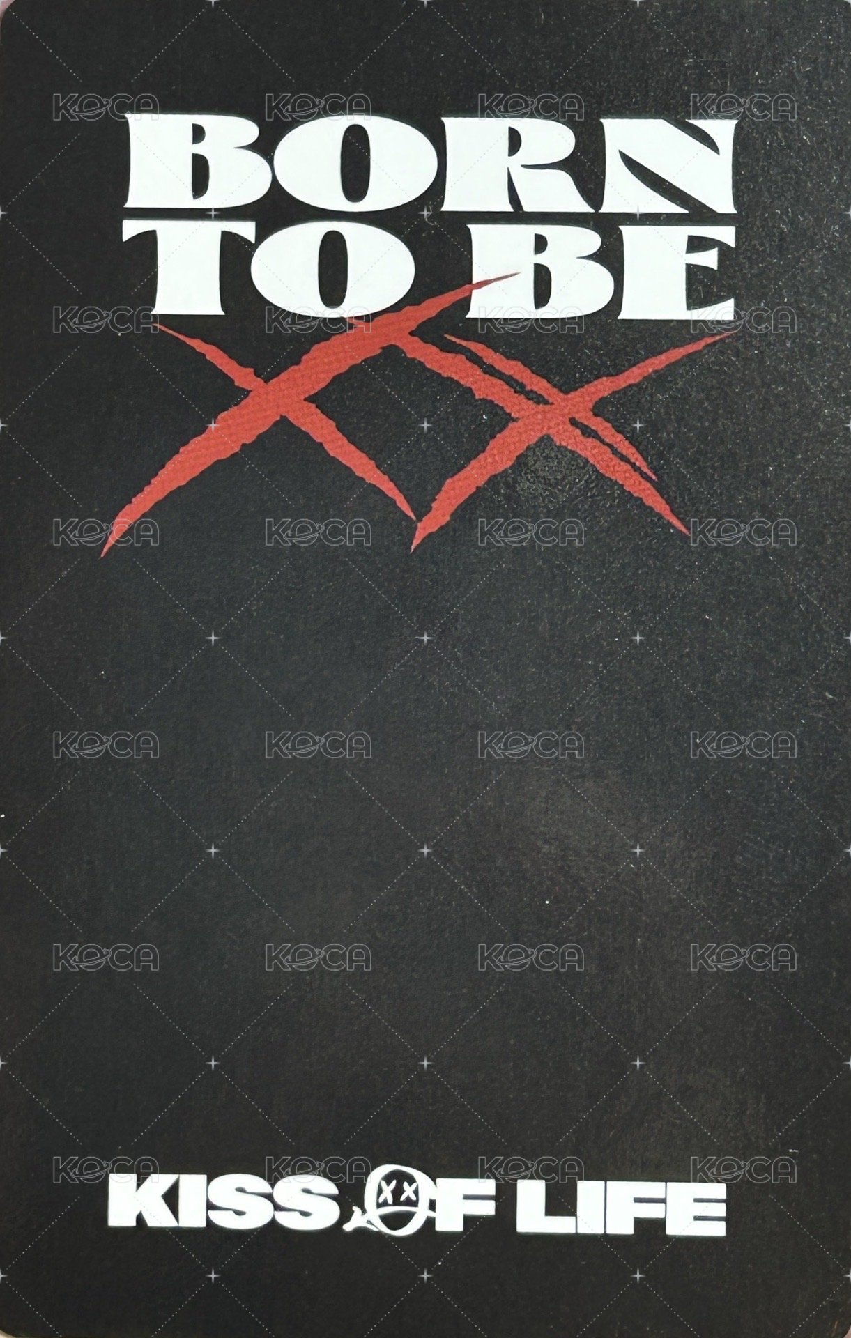 Born to be XX 專輯卡 Poca ver. 背面