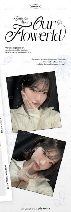 Billlie World Tour 'Our FLOWERLD (Belllie've You)' in SEOUL 人生四格卡  背面