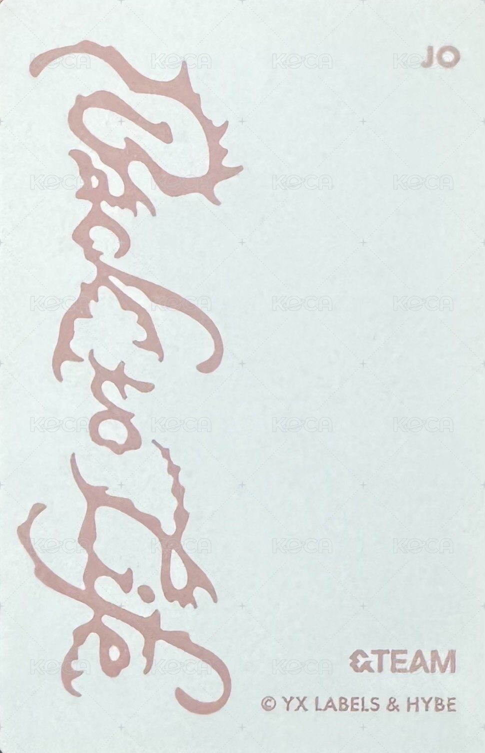 BTL 快閃店 隨機卡 GAZE ver. 背面