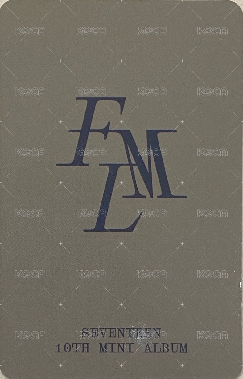 MINI10 yzy B 簽售卡  背面