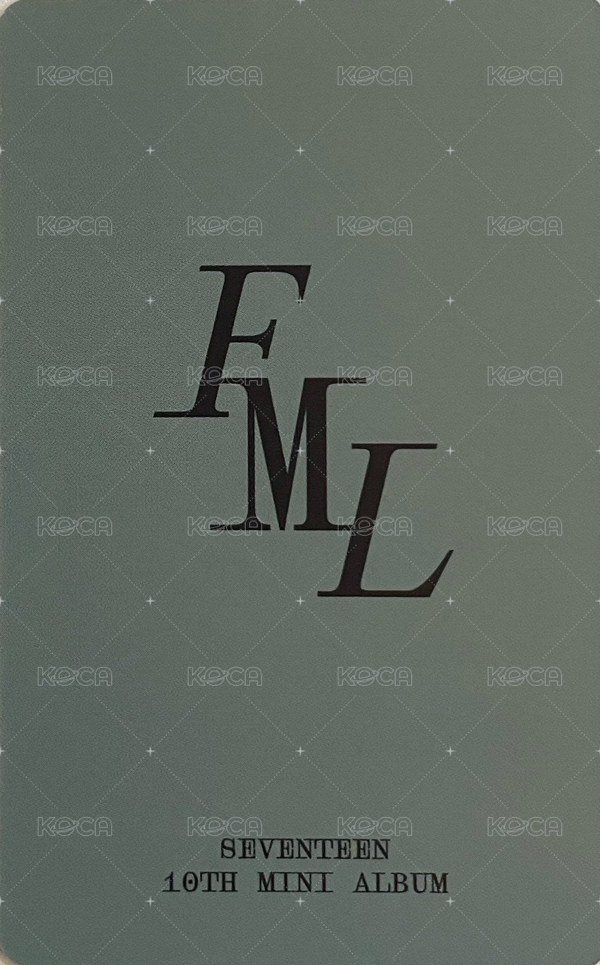 MINI10 日咖 carat ver 特典卡  背面