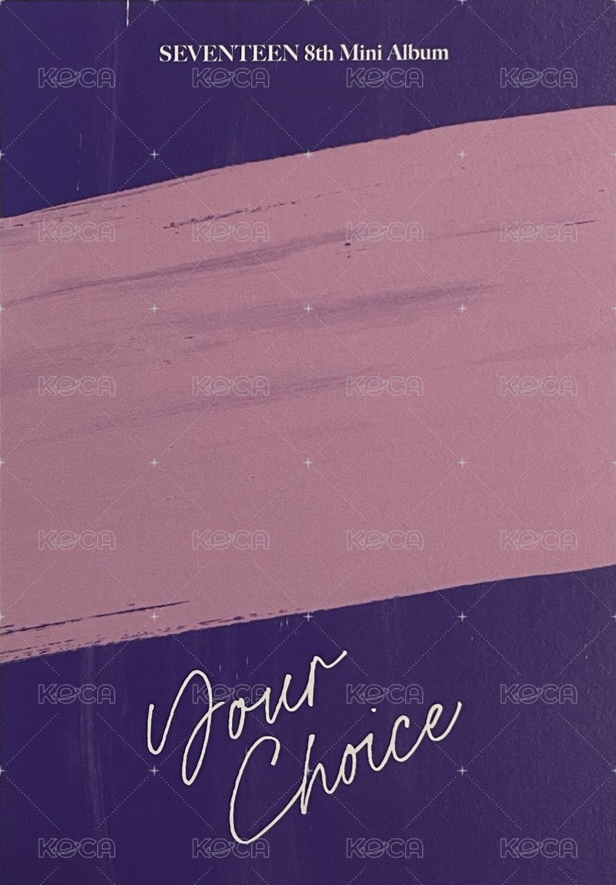 MINI8 專輯卡 ｜BESIDE ver. - MINICARD 背面