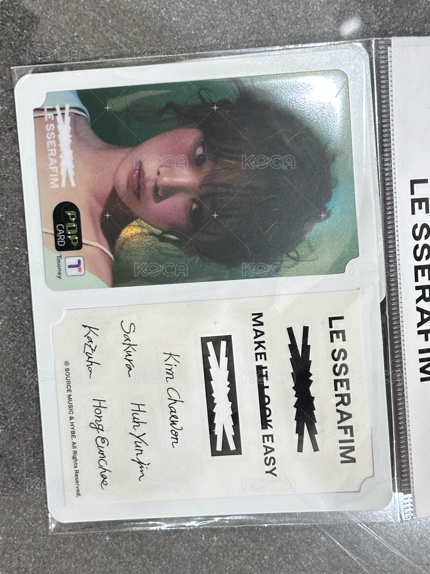 EASY 交通卡 Tmoney 背面