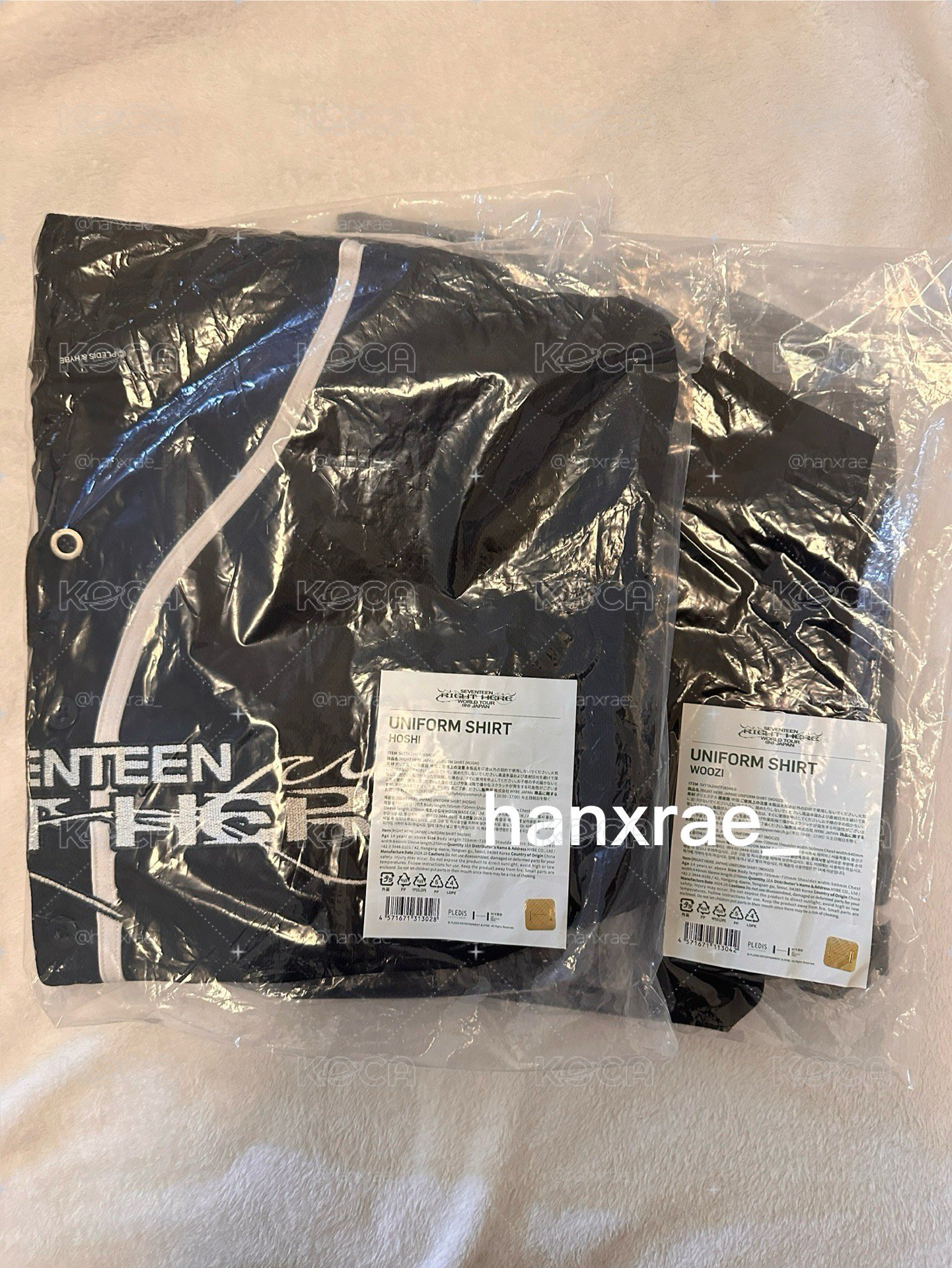 SEVENTEENSEVENTEEN [RIGHT HERE] WORLD TOUR服飾衣著】暫預留
