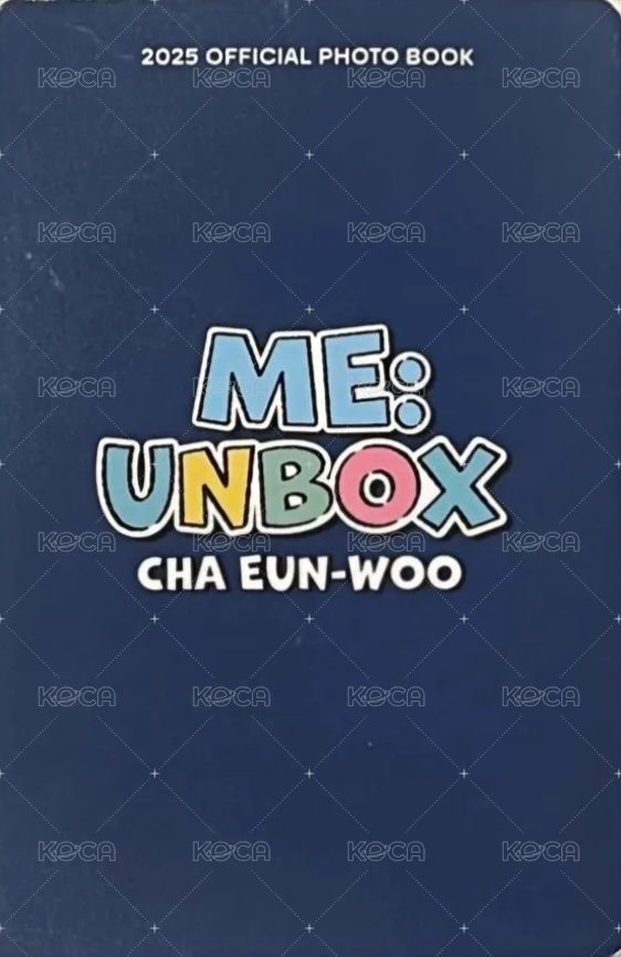 ME:UNBOX CHA EUN WOO hmv 特典卡  背面