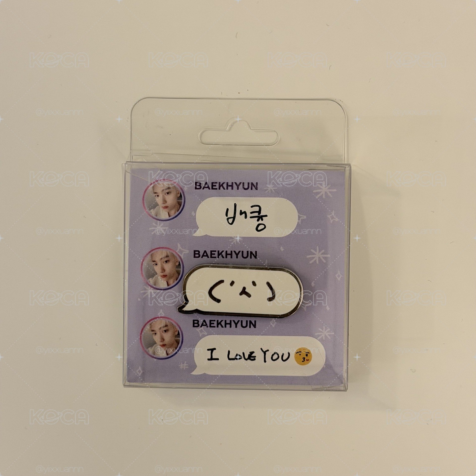 伯賢 Beyond Live Light Badge (手寫版）*和吊飾一起出