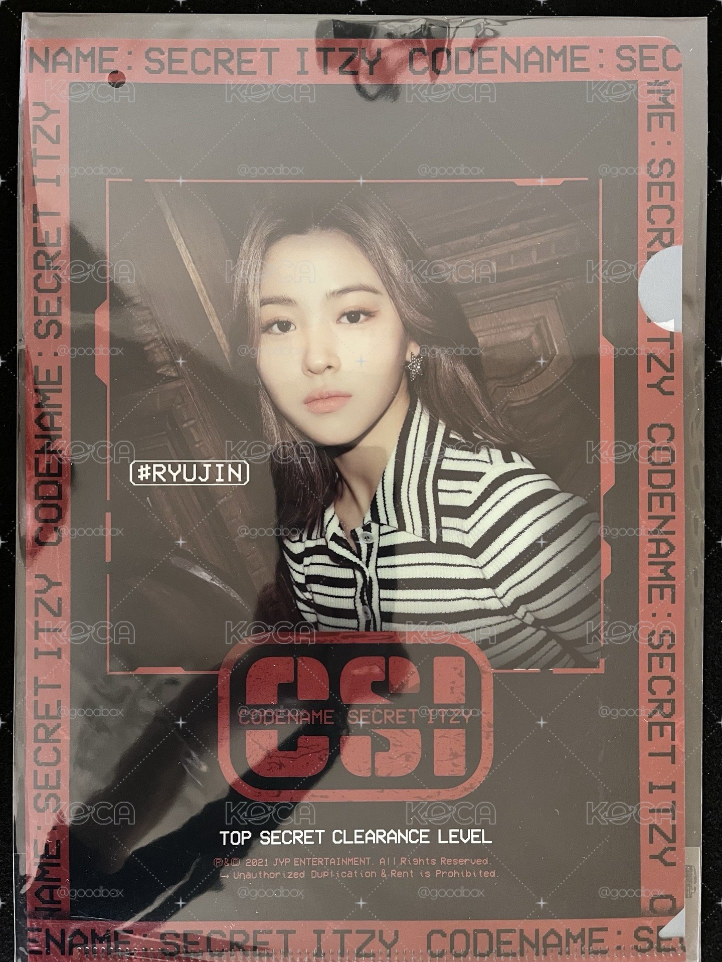 ITZY Ryujin 申留真 A4資料夾