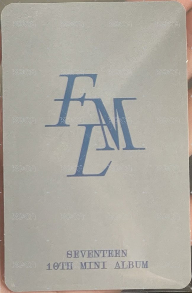 MINI10 yzy B 簽售卡  背面