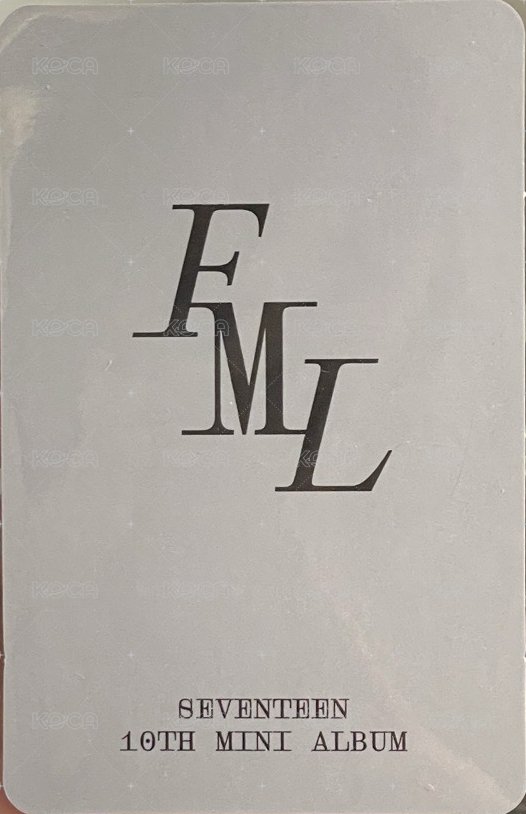 MINI10 yzy 7.0 特典卡  背面