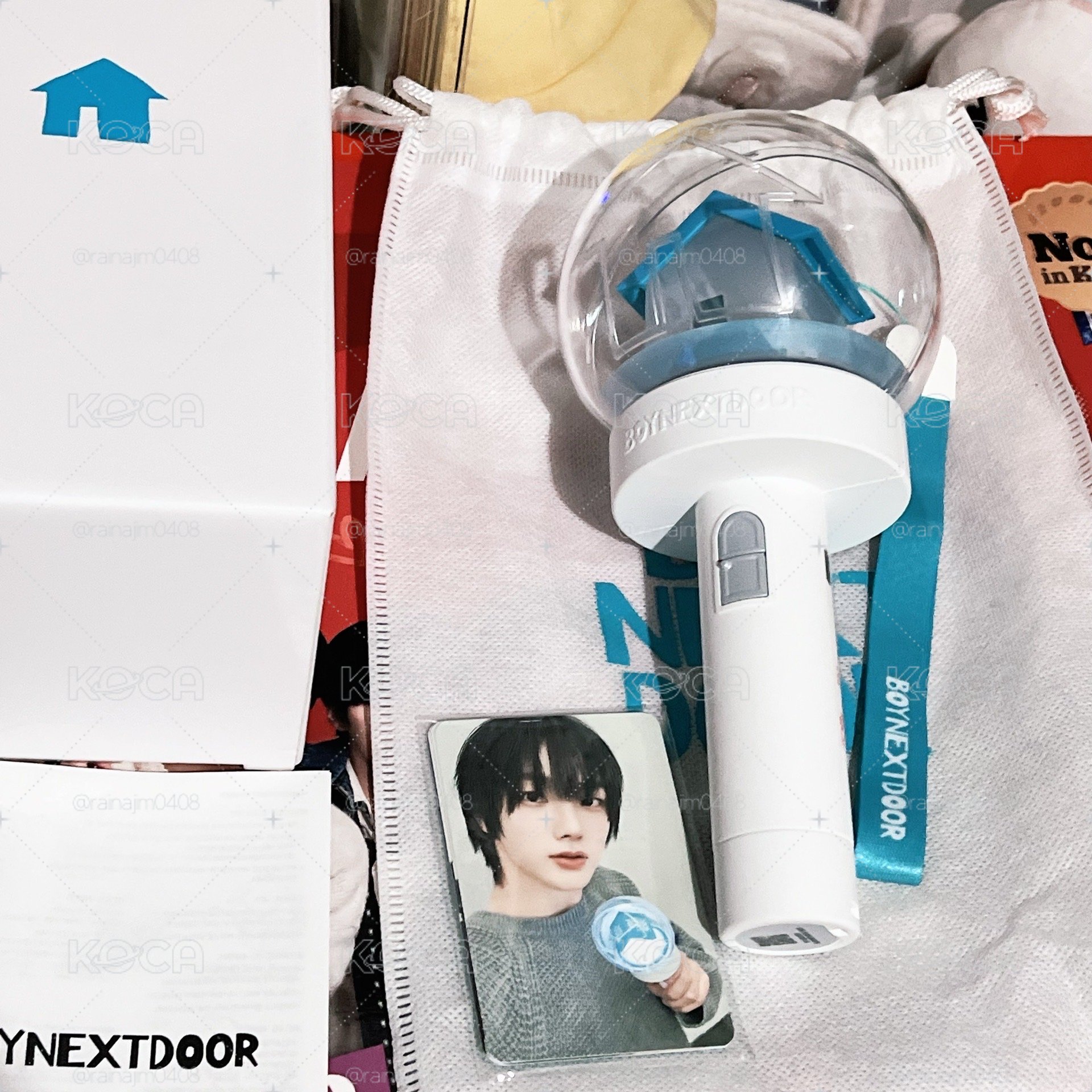 BOYNEXTDOOR 手燈（無底座）含小卡 僅拆檢 無使用痕跡