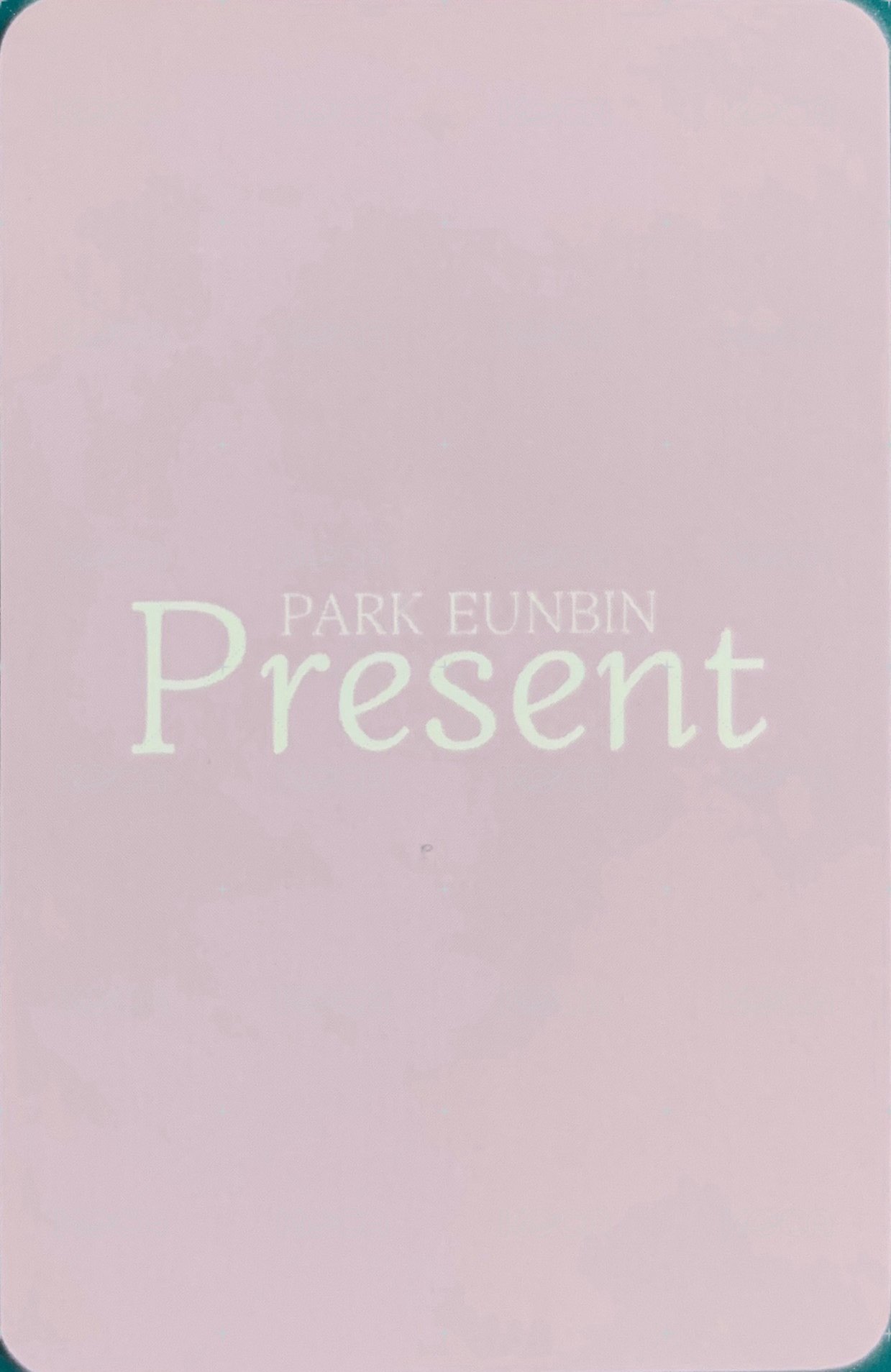 Present 專輯卡  背面