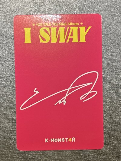 I SWAY km 簽售卡 迷你七 台特 刷