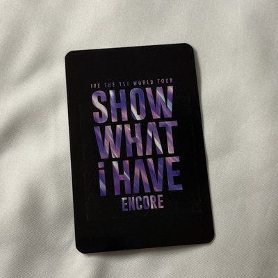 IVE SHOW WHAT I HAVE 首爾安可場隨機卡包 留言刮刮卡