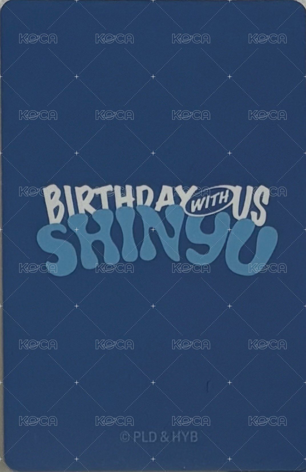 24 申惟 生日禮 周邊卡  背面