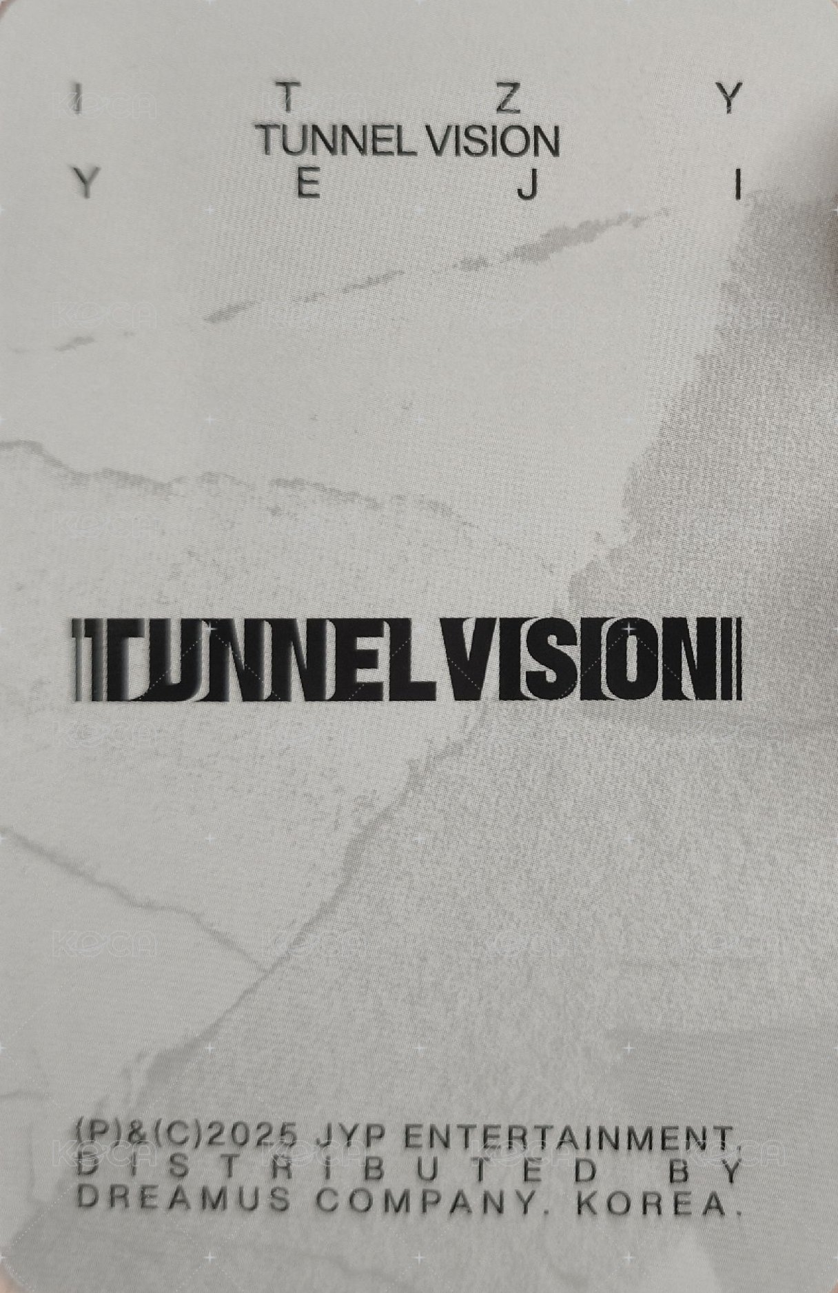 TNVS 特別版 專輯卡 預售禮 背面