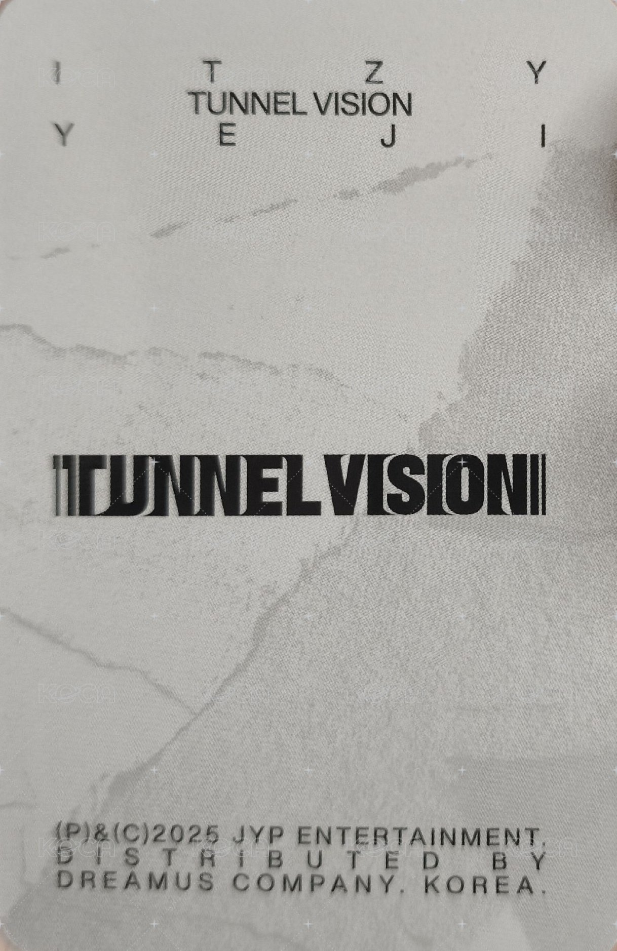 TNVS 特別版 專輯卡 預售禮 背面