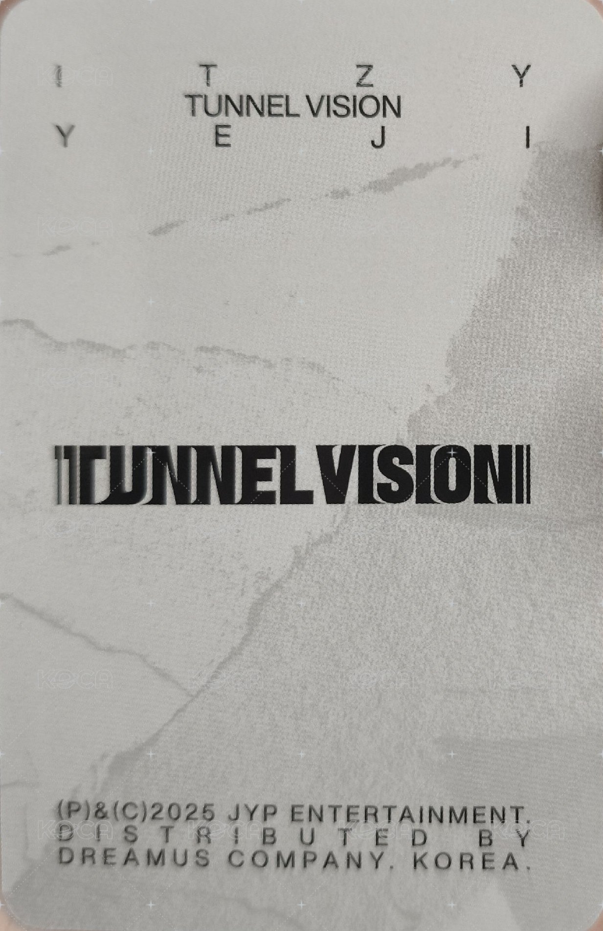 TNVS 特別版 專輯卡 預售禮 背面