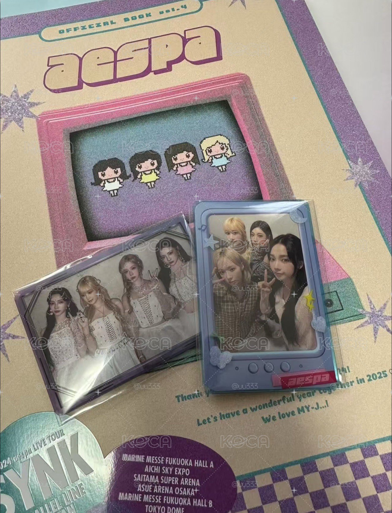 aespa fc 日咖團卡+雜誌（右）