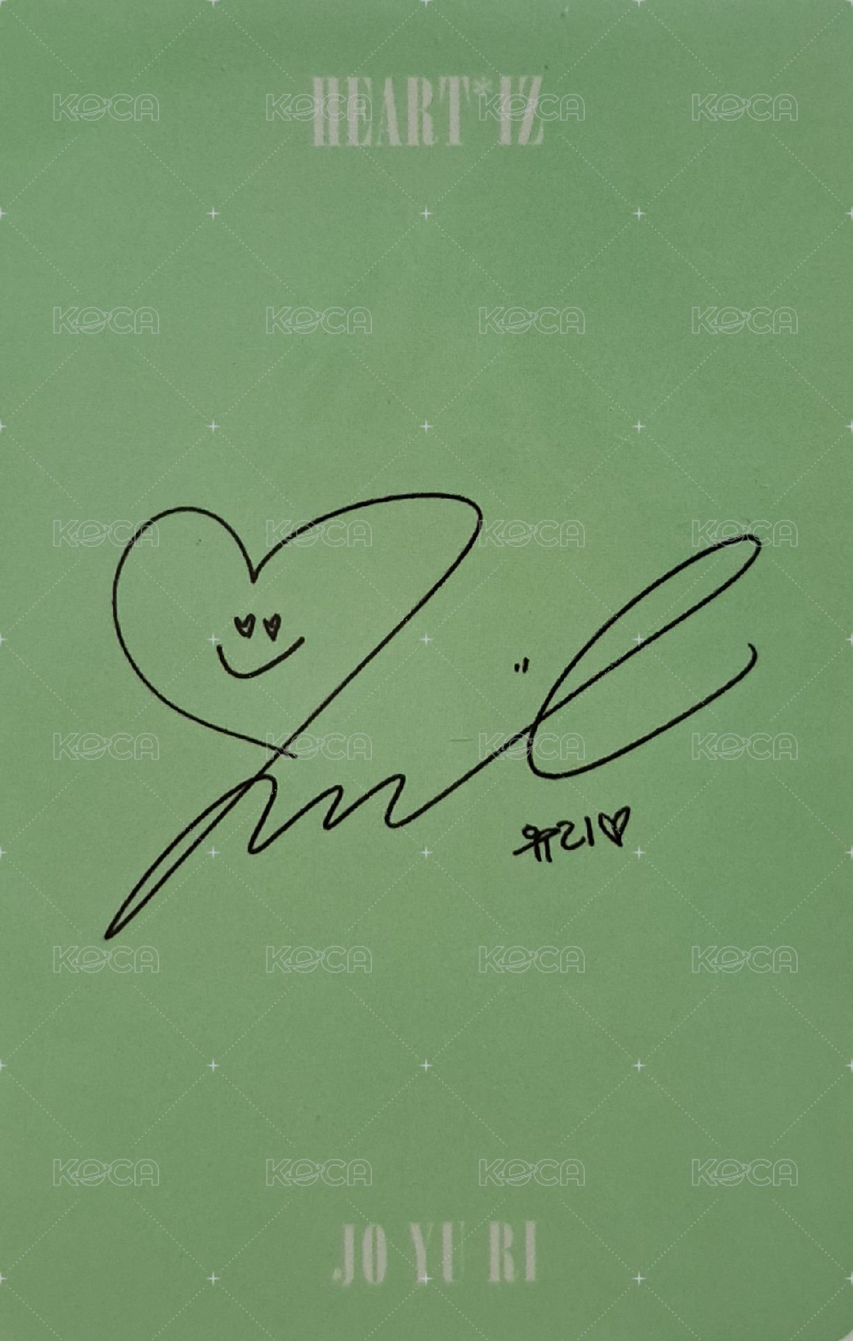 HEART*IZ 專輯卡  背面