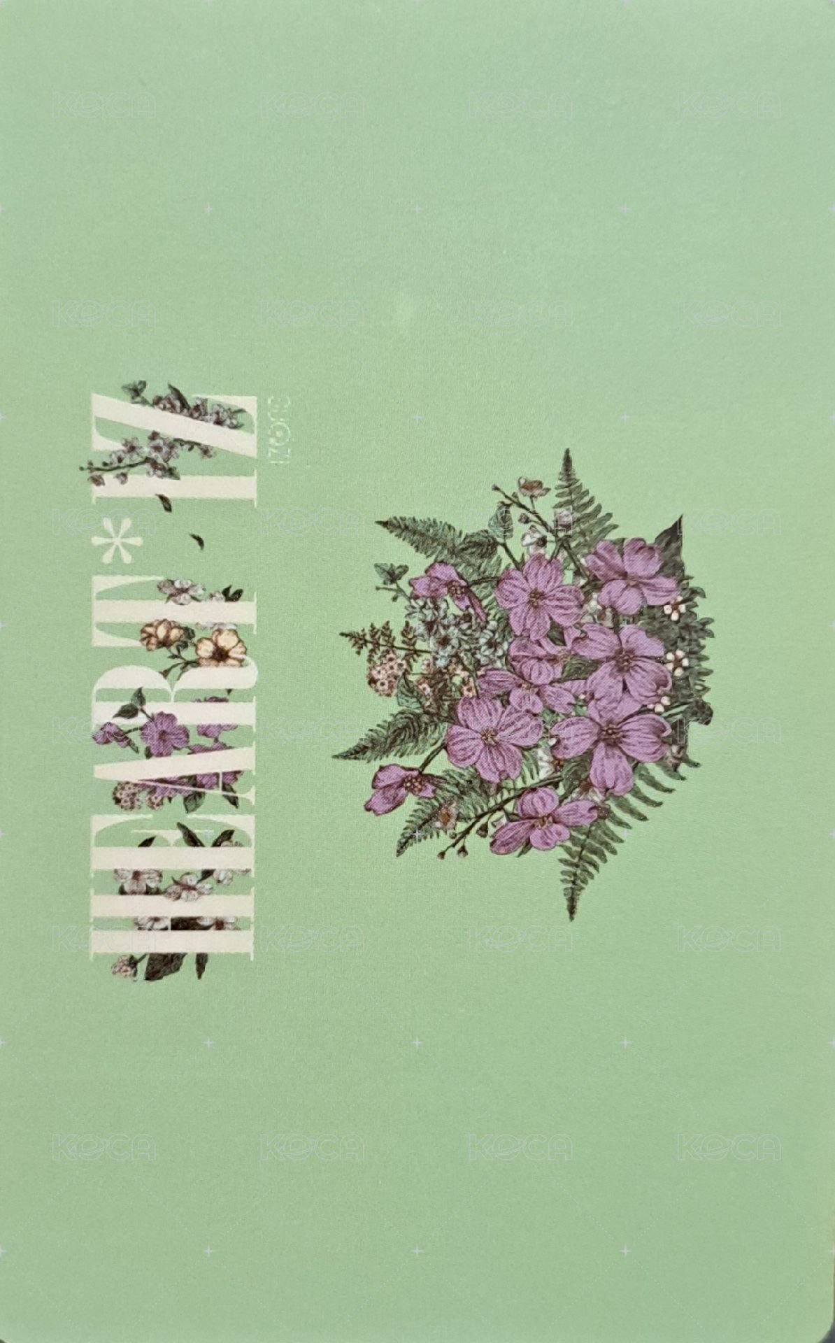 HEART*IZ 專輯卡  背面