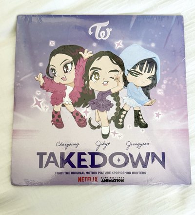 ⚡️TWICE K-pop Demon Hunters 獵魔女團 彩瑛 定延 志孝 Takedown 單曲 黑膠 唱片
