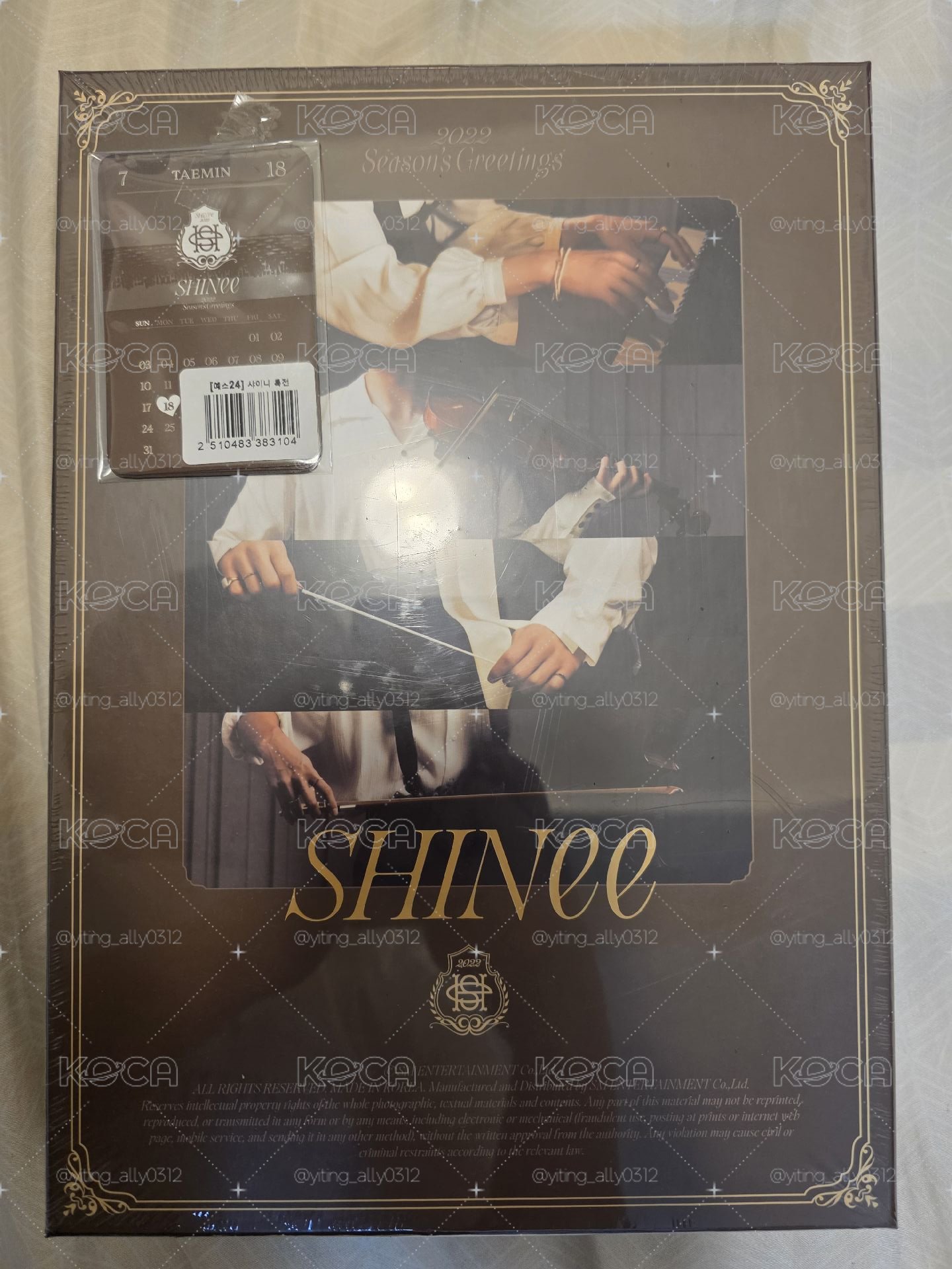 SHINee 2022 年曆 yes24通路