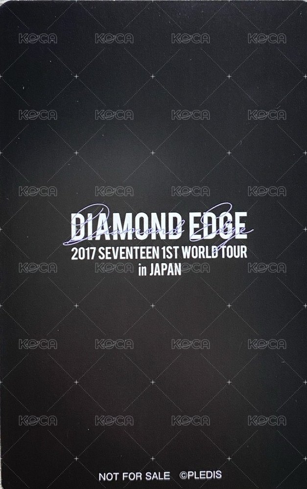 DIAMOND EDGE 演唱會 DVD / CD 卡  背面