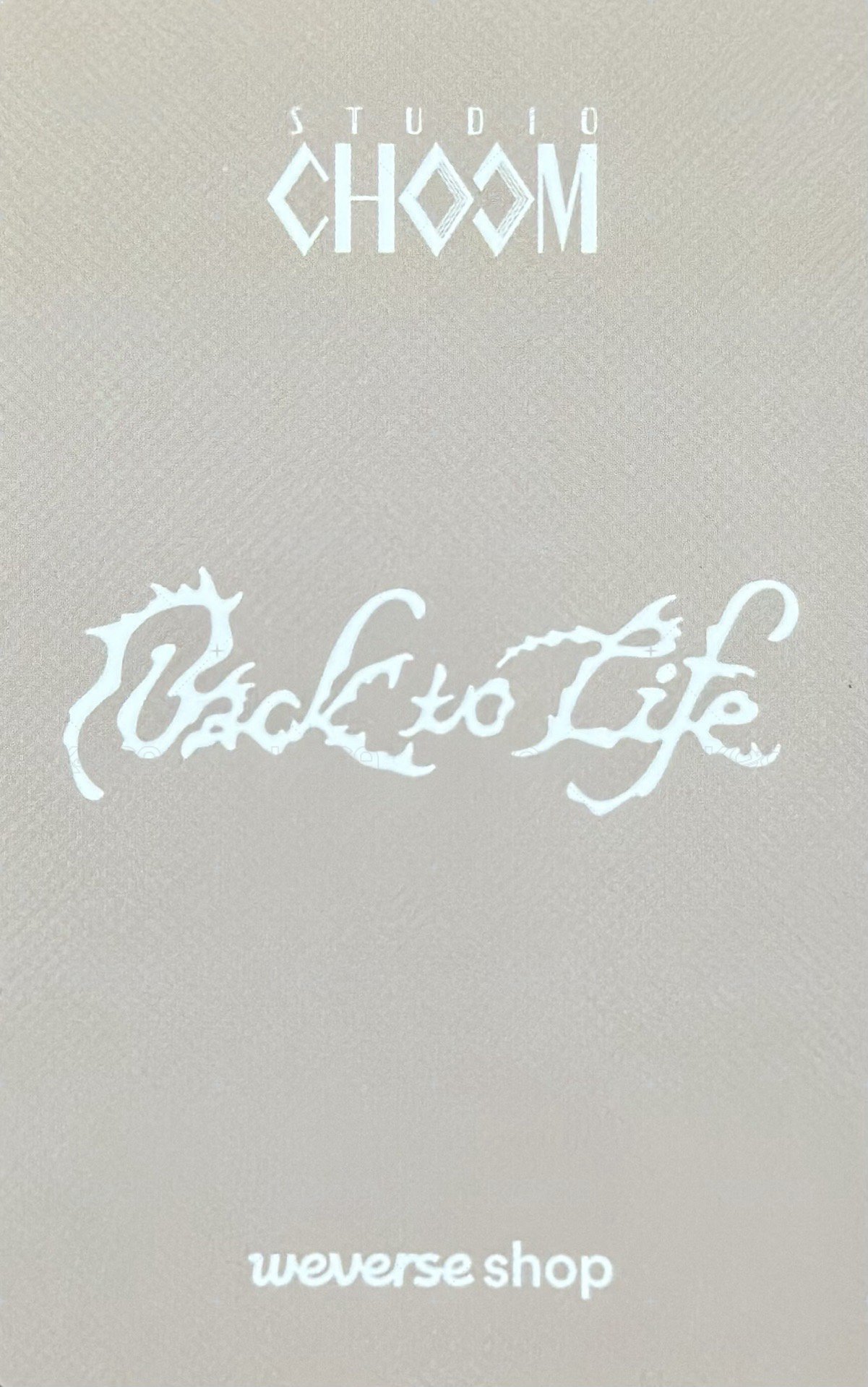 BTL wvs GL 特典卡 STUDIO CHOOM B版～ROAR Ver~ 背面