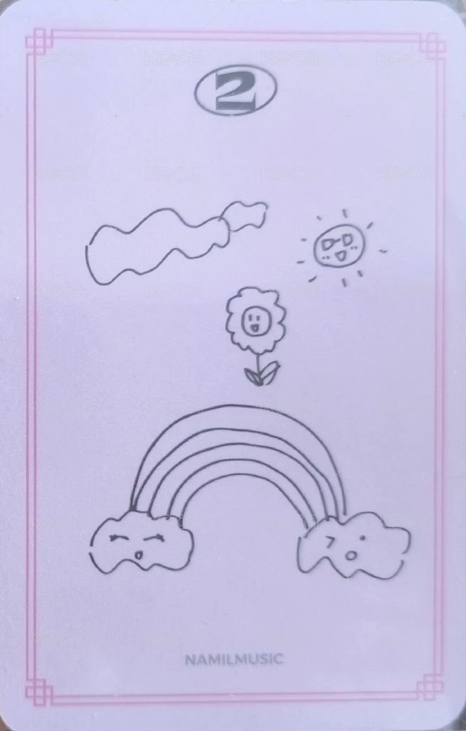 正規二 楠藝 特典卡  背面