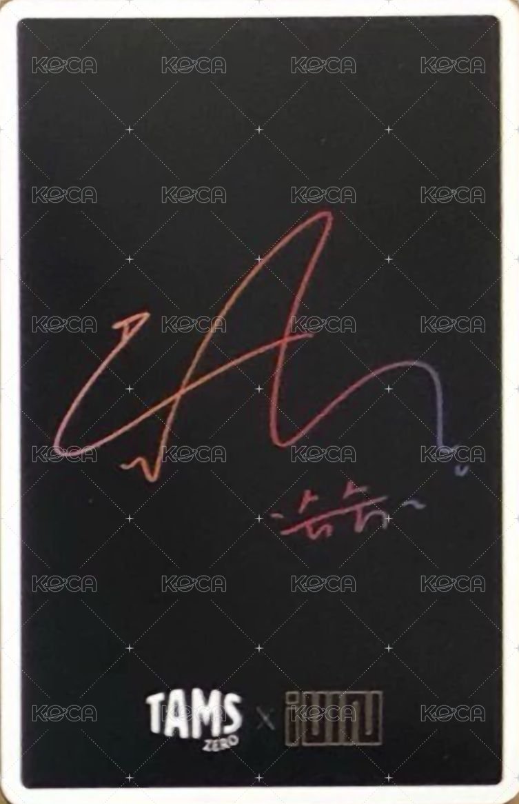 TAMS ZERO 代言卡  背面