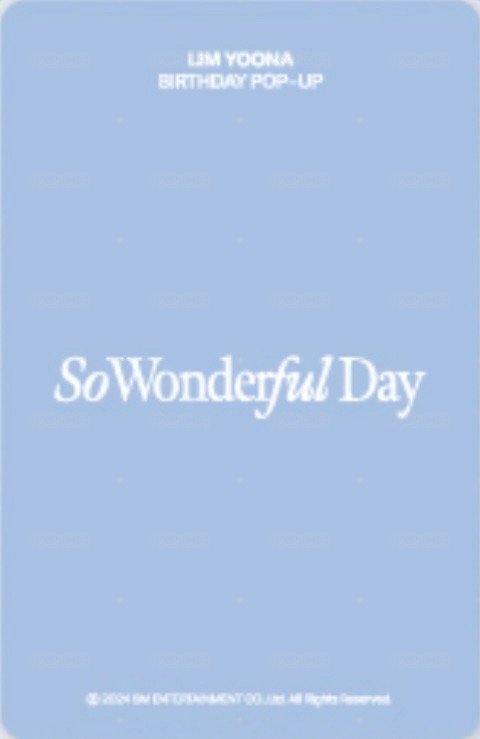 2024生日快閃 周邊卡 玻璃杯卡 背面