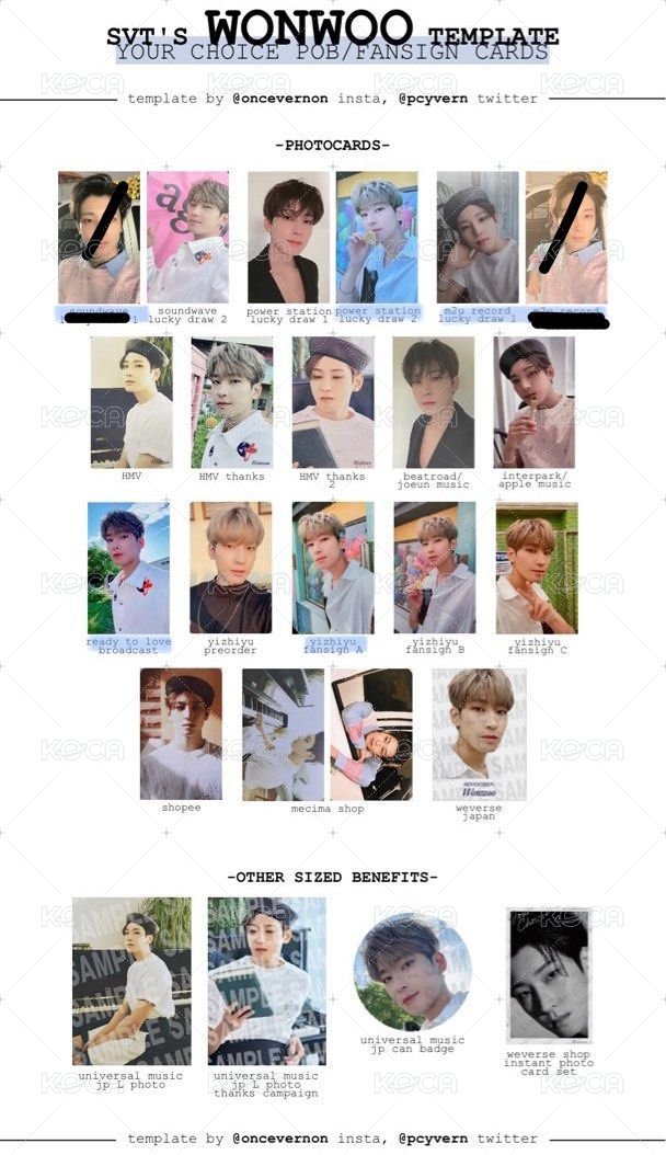 MINI8 Mecima 簽售卡  背面