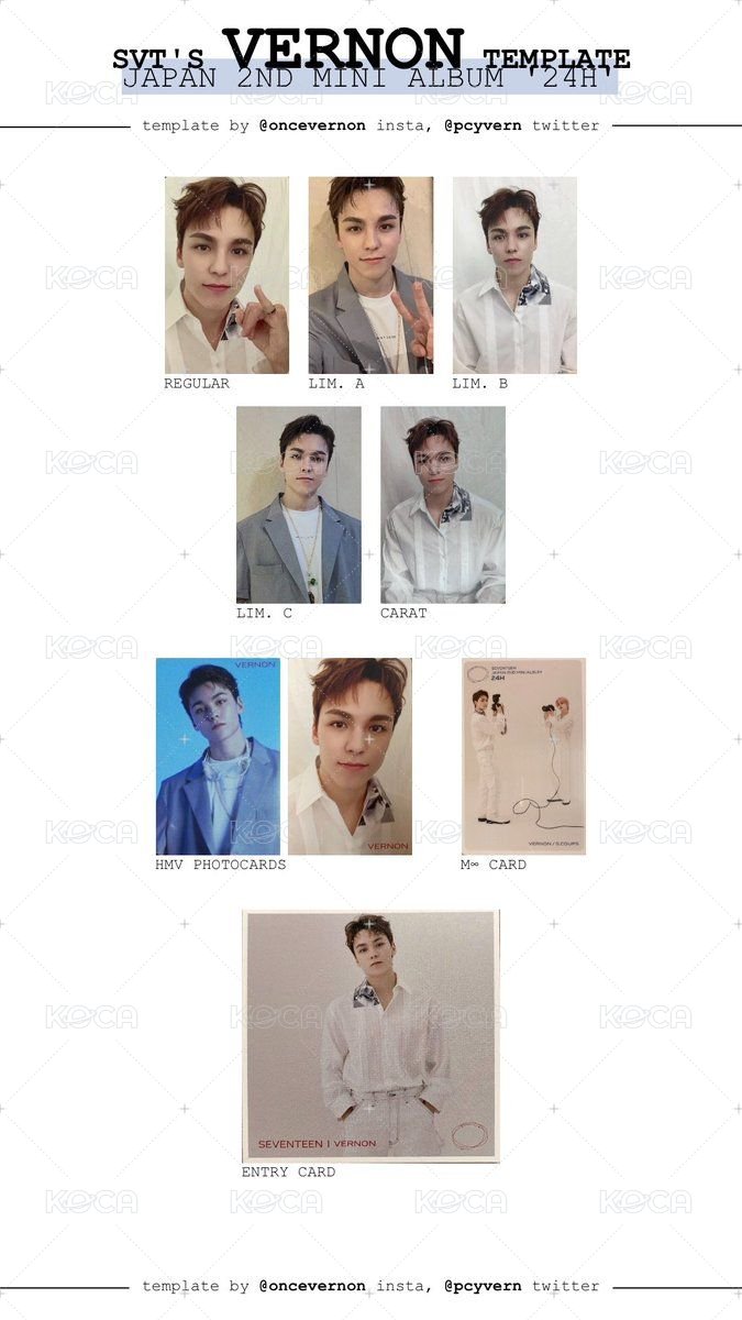 24H ver.B 專輯卡  背面