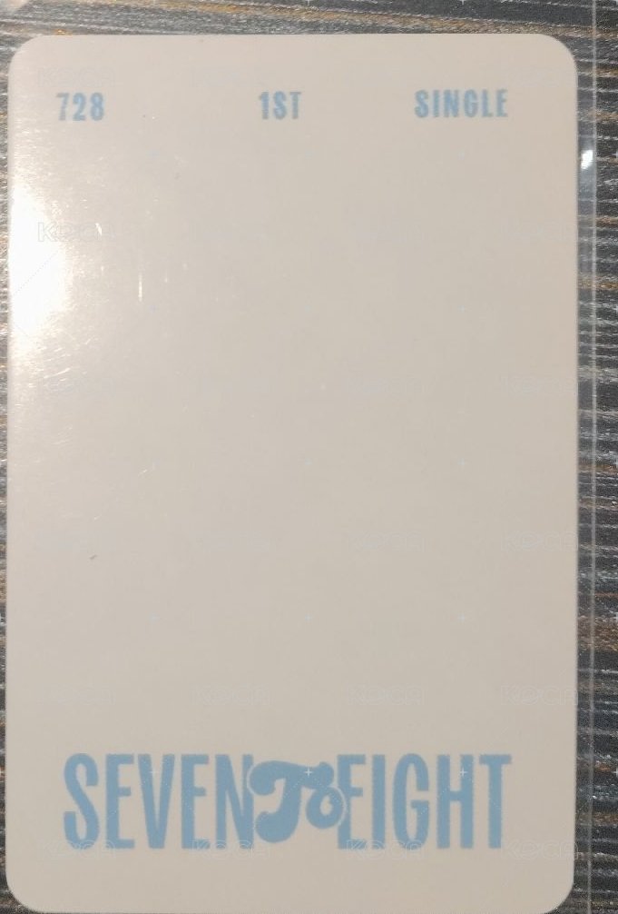 SEVENTOEIGHT 1st single 711 PDSR 專輯卡 PDSR 背面