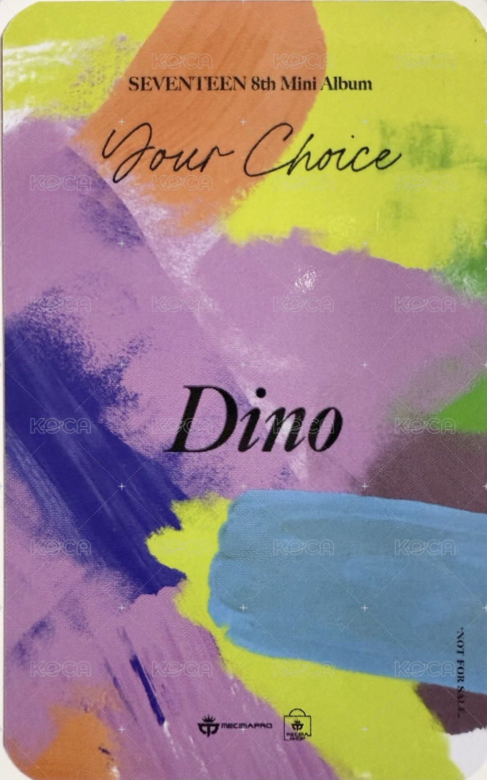 MINI8 Mecima 印尼 簽售卡  背面