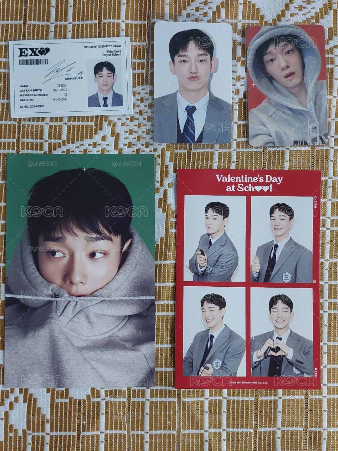 2024 EXO SG SUHO&CHEN小卡&明信片
