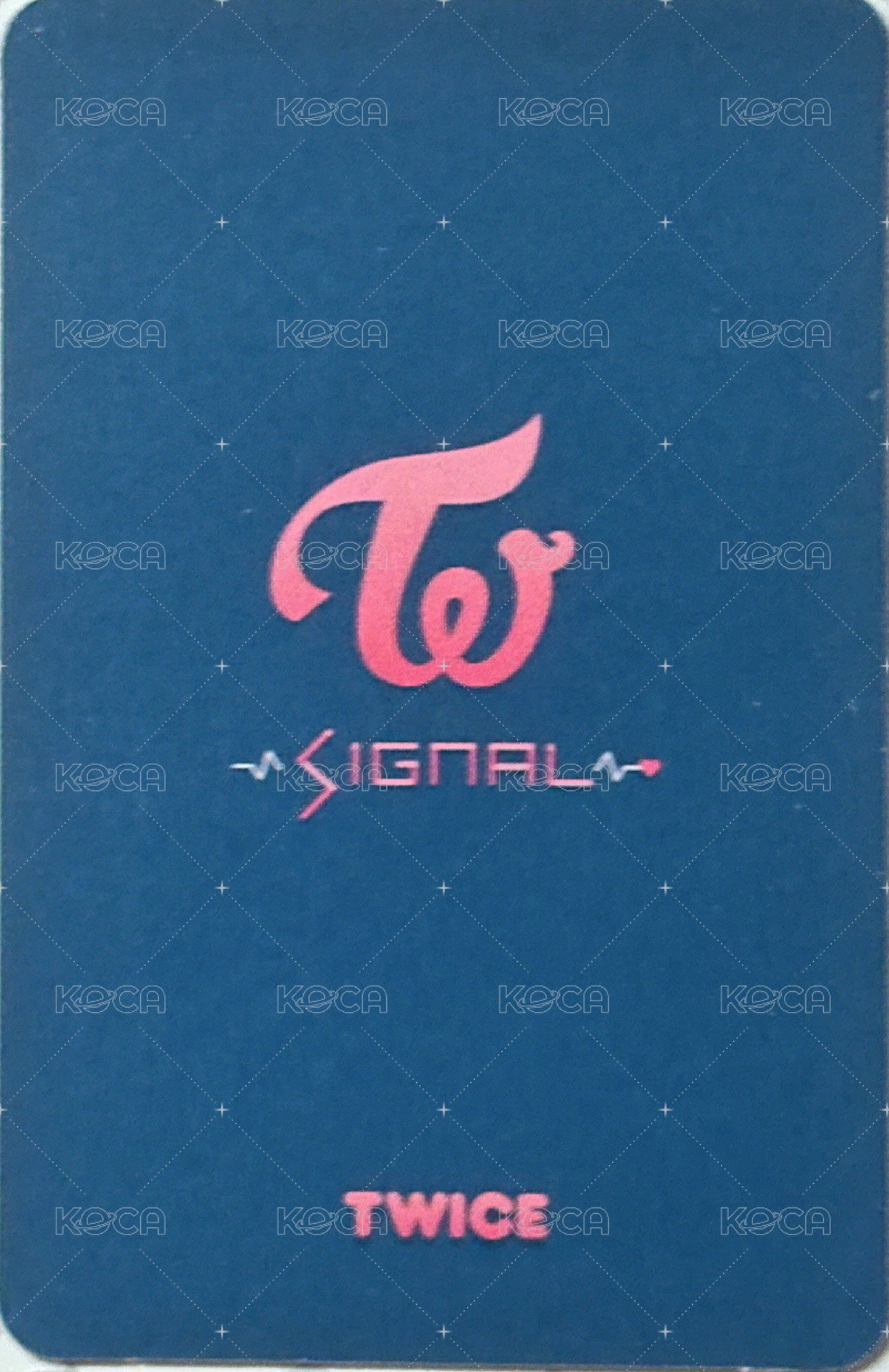 SIGNAL 專輯卡  背面