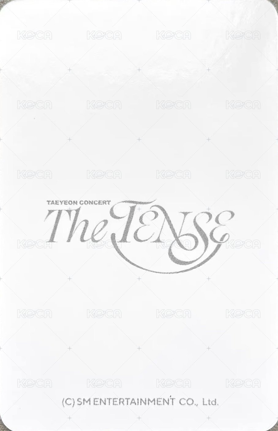 The TENSE 隨機卡  背面