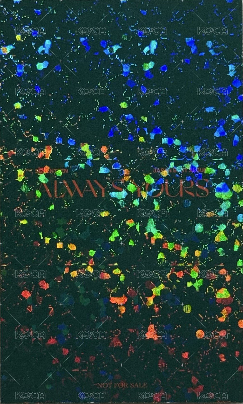 ALWAYS YOURS 環球 抽選卡  背面