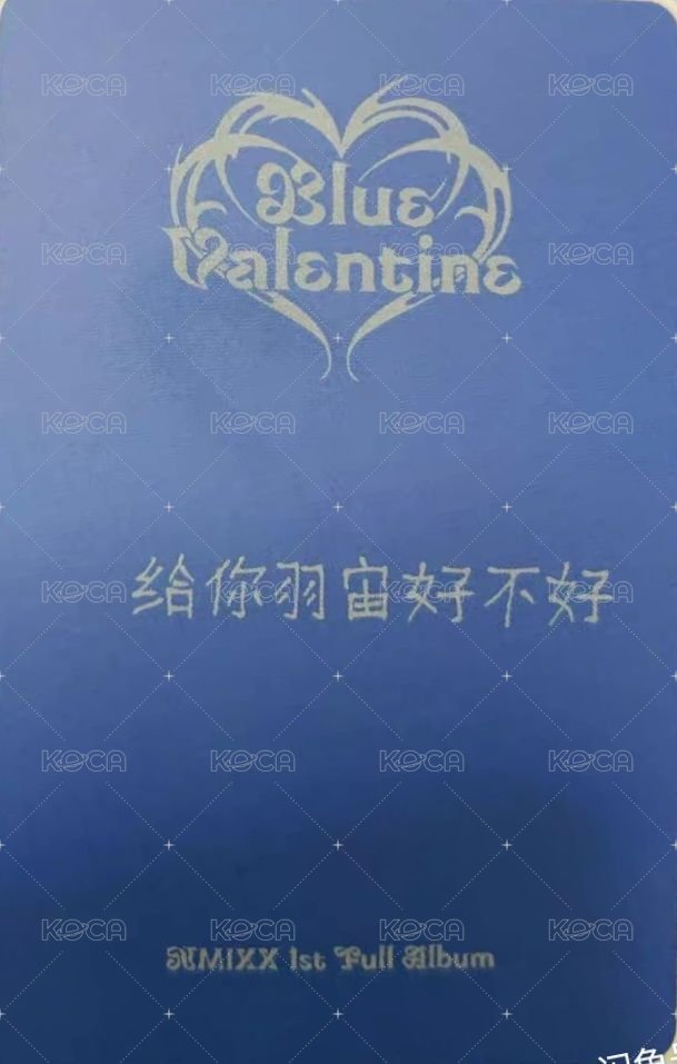 正規一 京東 預售 特典卡  背面