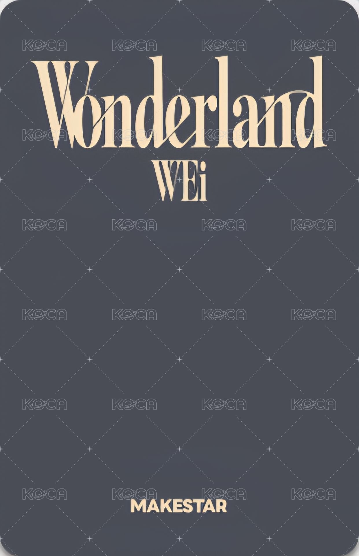 迷你八輯 ms 線下8.0 簽售卡 倉鼠ver. 背面