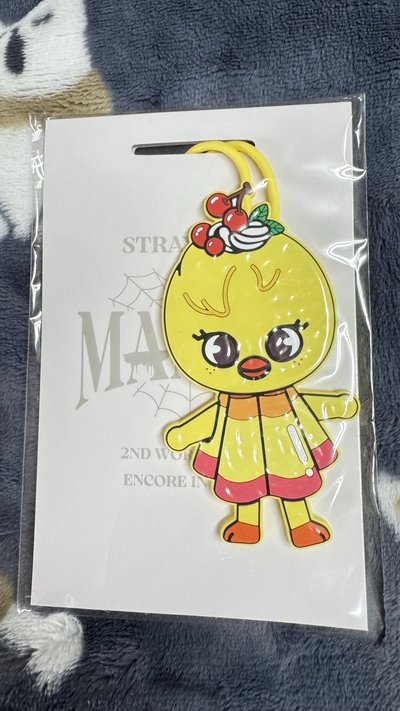 Strsy kids MANIAC第二次世巡日本官方周邊BbokAri 布丁造型行李吊牌