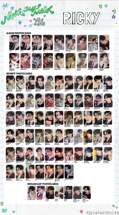 RICKY 正規一 特典卡