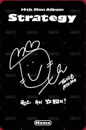 mini 14 專輯卡 momo 背面