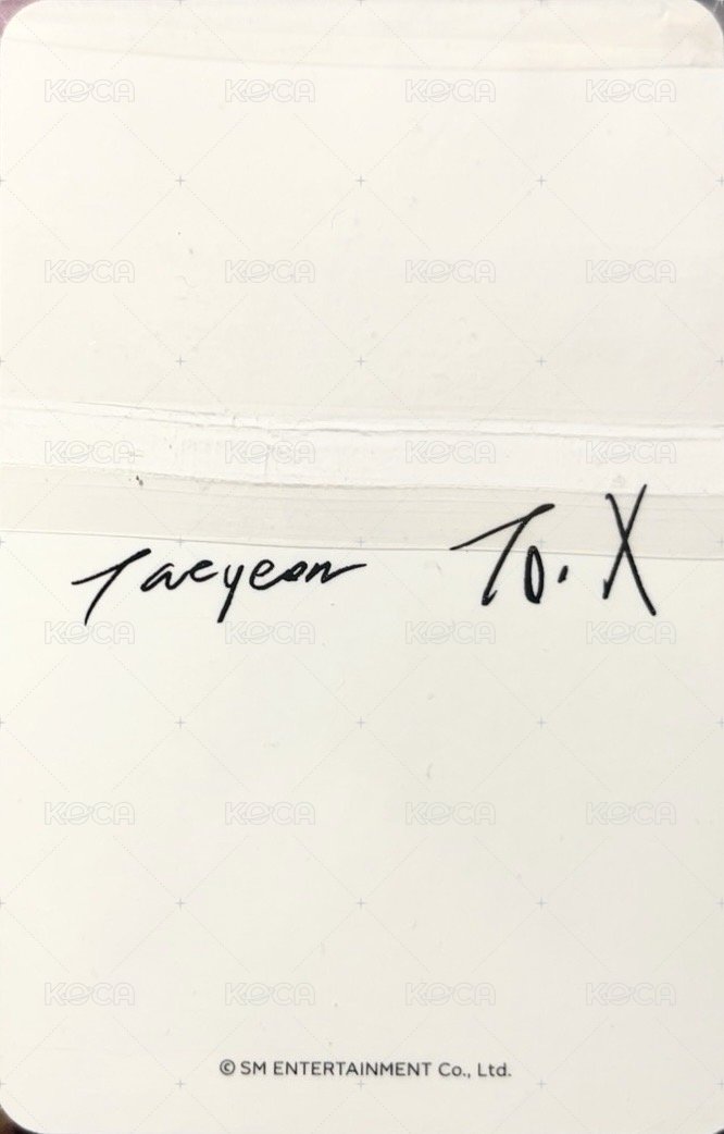 To. X sm 特典卡  背面