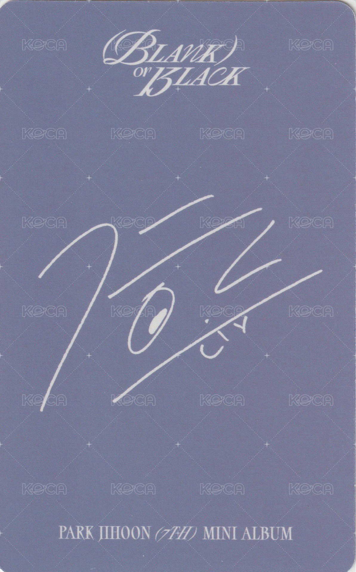 Blank or Black 專輯卡 (NEMO ver.) 背面