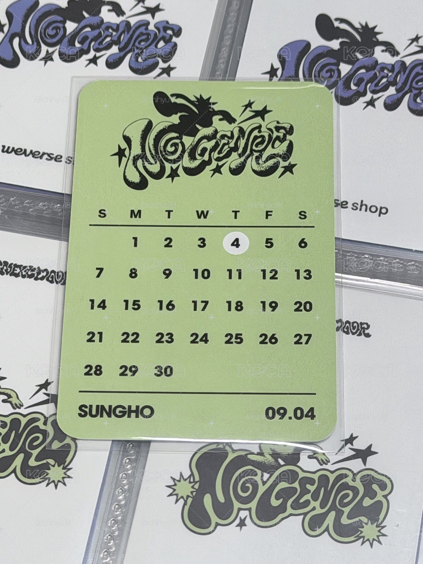 No Genre yes24 預售特典卡 生日卡 成淏