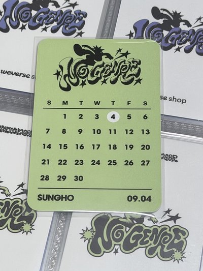 No Genre yes24 預售特典卡 生日卡 成淏