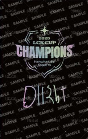 25HLE LCK CUP冠軍 周邊卡  背面