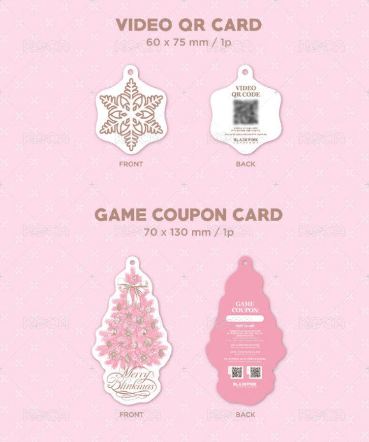COUPON CARD COLLECTION 2024 BLACKPINK CHRISTMAS